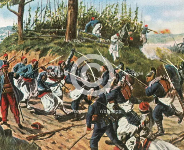 The Bavarians at Weissenburg, 4 August 1870, (1936). Creator: Unknown.
