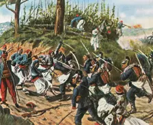 The Bavarians at Weissenburg, 4 August 1870, (1936). Creator: Unknown