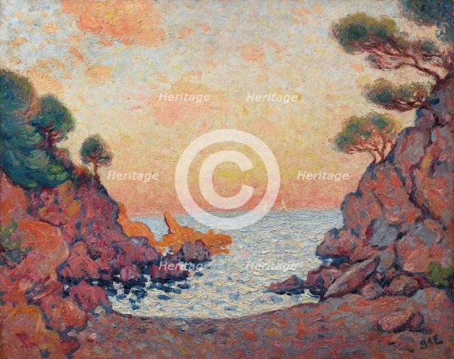 The bay of Le Lavandou, 1899. Creator: Espagnat, Georges, de (1870-1950).