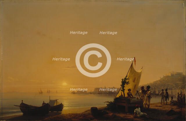 The Bay of Naples, 1844. Creator: Aivazovsky, Ivan Konstantinovich (1817-1900).