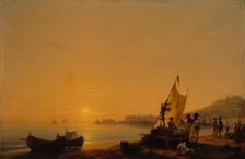 The Bay of Naples, 1844. Creator: Ivan Aivazovsky