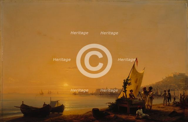 The Bay of Naples, 1844. Creator: Ivan Aivazovsky.