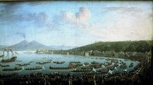 The Bay of Naples on the day of the departure of Charles III