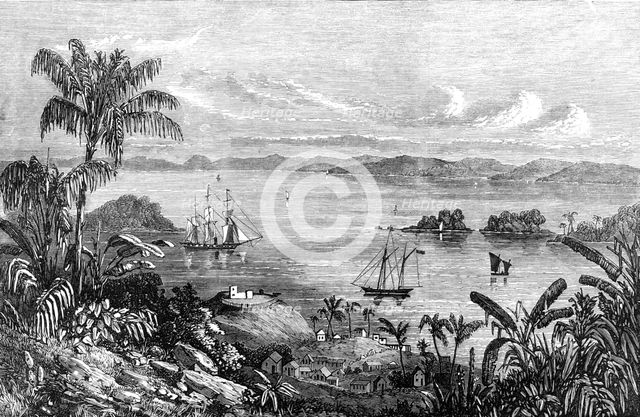 The Bay of Samana, St. Domingo, lately purchased by the United States, 1868. Creator: Unknown.