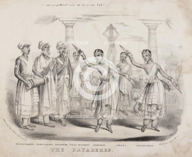 'The Bayaderes', 1838. Creator: W Clerk.