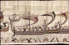 The Bayeux Tapestry. Scene 38: William and His Fleet Cross the Channel, ca 1070
