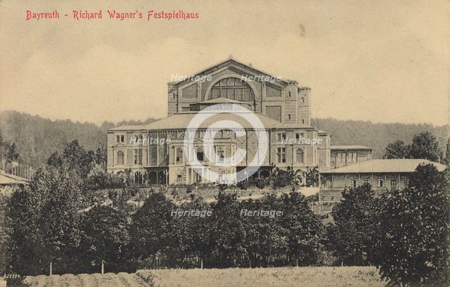 The Bayreuth Festival Theatre, 1900s.