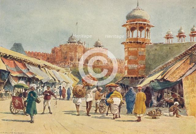 'The Bazaar, Agra', c1880 (1905). Creator: Alexander Henry Hallam Murray.