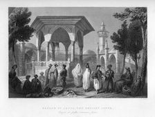 The bazaar at Jaffa, the ancient Joppa, Palestine (Israel), 1841.Artist: E Smith