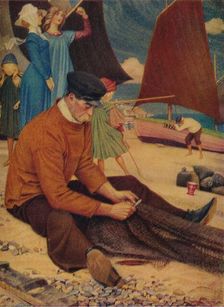 The Beach 1910. Artist: Joseph Edward Southall