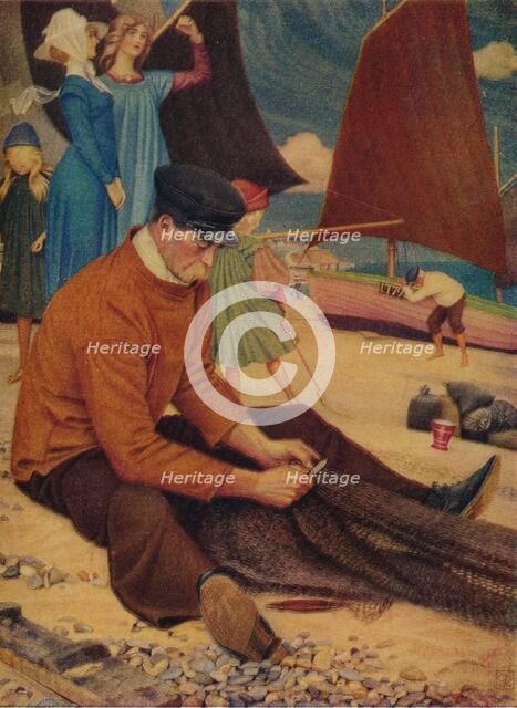 'The Beach', 1910. Artist: Joseph Edward Southall.