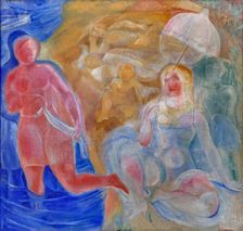 The Beach, 1920. Creator: Palmov, Viktor Nikandrovich (1888-1929)
