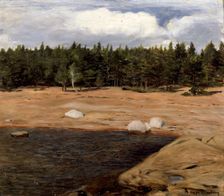 The Beach, Niemenlautta, c1900. Creator: Hugo Simberg