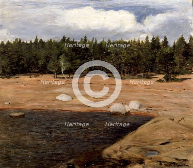 The Beach, Niemenlautta, c1900. Creator: Hugo Simberg.
