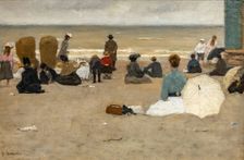 The Beach of Scheveningen, 1900. Creator: Arntzenius, Floris (1864-1925)