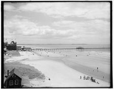 The Beach, Old Orchard, Me., between 1890 and 1901. Creator: Unknown