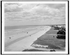 The Beach, Old Orchard, Me., c1900. Creator: Unknown