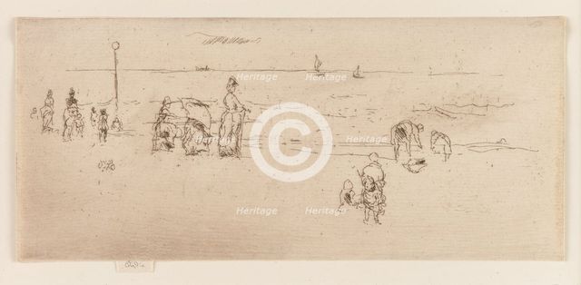 The Beach, Ostend, 1887. Creator: James Abbott McNeill Whistler.