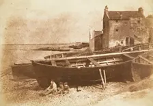 The Beach At Newhaven, Printed 1845. Creators: David Octavius Hill, Robert Adamson