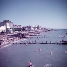 The beach at Bognor, Sussex, c1955. Creator: Arthur Charles Kirby Ware