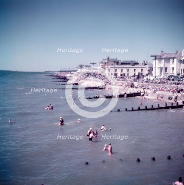 The beach at Bognor, Sussex, c1955. Creator: Arthur Charles Kirby Ware.