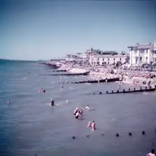 The beach at Bognor, Sussex, c1955. Creator: Arthur Charles Kirby Ware