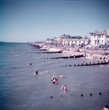 The beach at Bognor, Sussex, c1955. Creator: Arthur Charles Kirby Ware