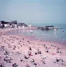 The beach at Broadstairs, Kent, c1955. Creator: Arthur Charles Kirby Ware