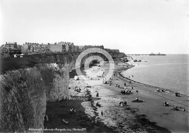 The beach at Cliftonville, Margate, Kent, 1890-1910. Artist: Unknown