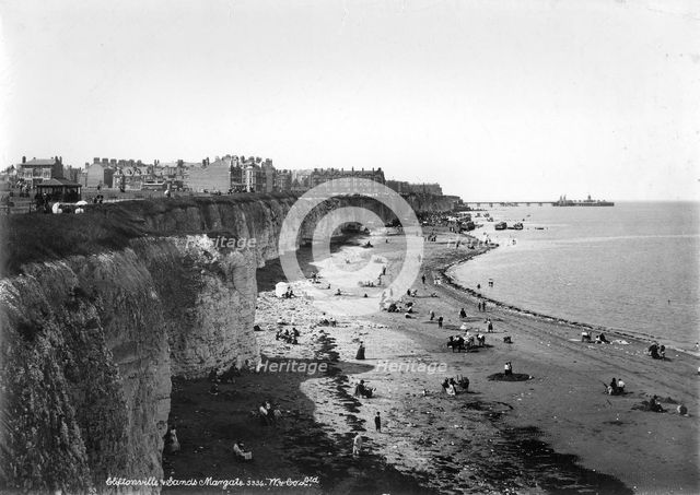The beach at Cliftonville, Margate, Kent, 1890-1910. Artist: Unknown