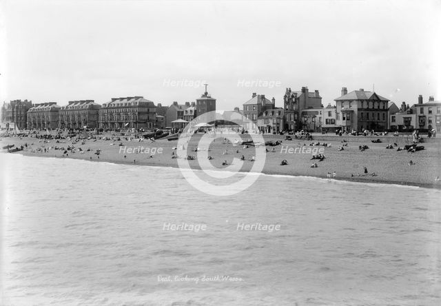 The beach at Deal, Kent, 1890-1910. Artist: Unknown