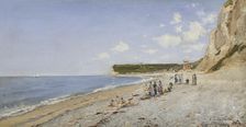 The Beach at Fécamp, 1875. Creator: Emile Flick