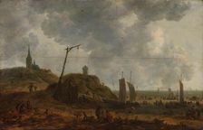 The Beach at Katwijk, 1650-1670. Creator: Adriaan van der Cabel