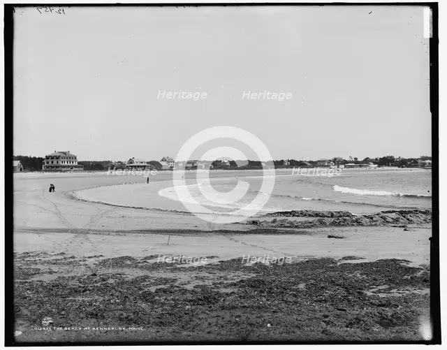 The Beach at Kennebunk, Maine, between 1890 and 1901. Creator: Unknown.