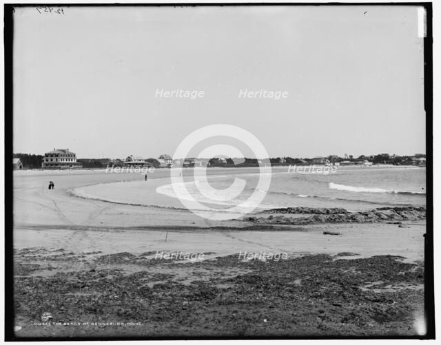 The Beach at Kennebunk, Maine, between 1890 and 1901. Creator: Unknown.