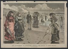 The Beach at Long Branch, 1869. Creator: Winslow Homer (American, 1836-1910)
