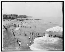 The Beach at Long Branch, c1901. Creator: Unknown