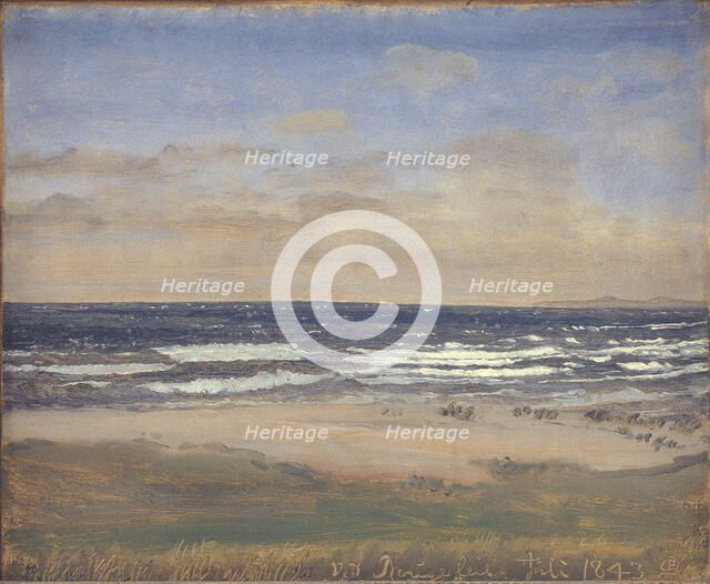 The Beach at Rågeleje, 1843. Creator: Peter Christian Thamsen Skovgaard.