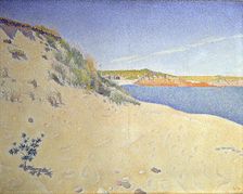 The Beach at Saint-Briac. Op. 212 (Sandy seashore) 1890. Artist: Paul Signac