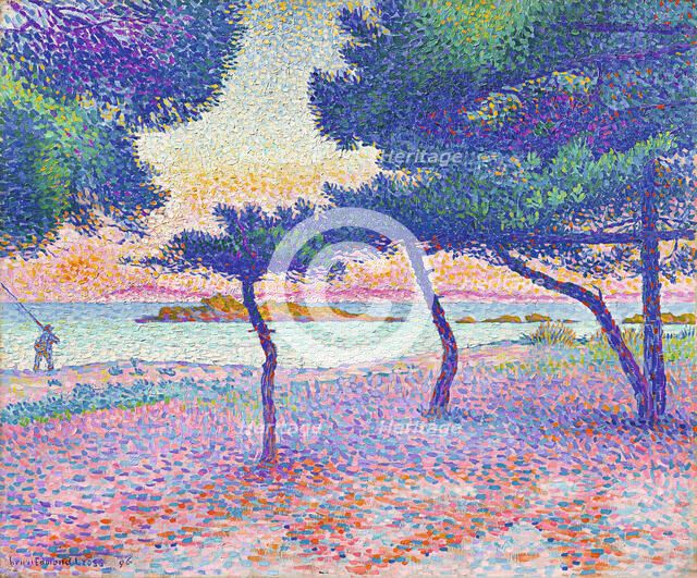 The beach at Saint-Clair, 1896. Creator: Cross, Henri Edmond (1856-1910).