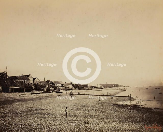 The Beach at Sainte-Adresse, 1856/57. Creator: Gustave Le Gray.