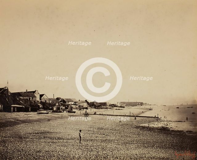The Beach at Sainte-Adresse, 1856/57. Creator: Gustave Le Gray.