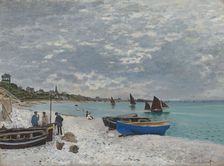 The Beach at Sainte-Adresse, 1867. Creator: Claude Monet
