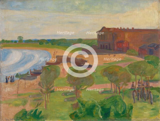 The Beach at Terracina, 1902. Creator: Thorvald Erichsen.