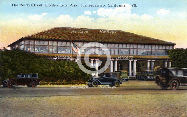 The Beach Chalet, Golden Gate Park, San Francisco, California, USA, 1926. Artist: Unknown