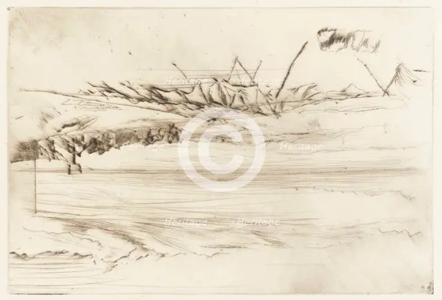 The Beach, Hastings, 1873. Creator: James Abbott McNeill Whistler.