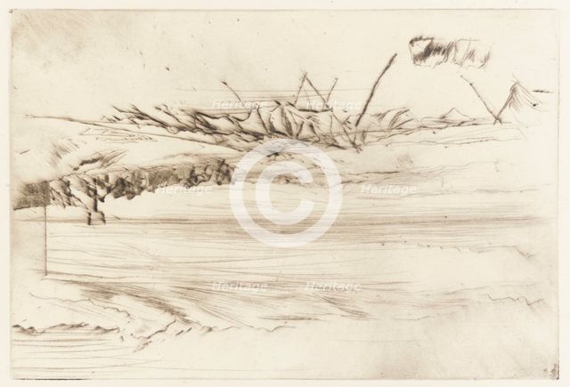 The Beach, Hastings, 1873. Creator: James Abbott McNeill Whistler.