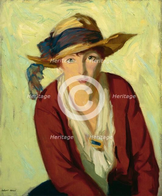 The Beach Hat, 1914. Creator: Robert Henri.