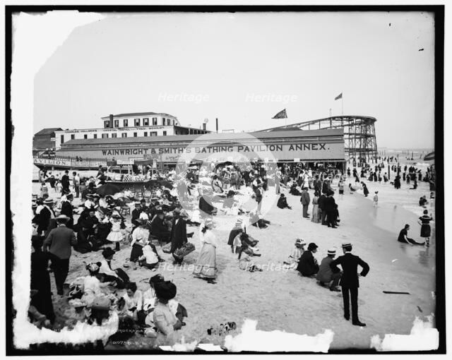 The Beach, Rockaway, Long Island, c1904. Creator: Unknown.