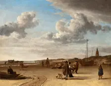 The Beach Scheveningen, 1670. Creator: Adriaen van de Velde